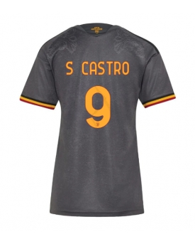 Billige Fotballdrakt AS Roma Santiago Castro #9 Replika Tredjedrakt Dame 2026-27 Kortermet Billige Fotballdrakt AS Roma Santiago Castro #9 Replika Tredjedrakt Dame 2026-27 Kortermet